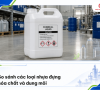 Các loại nhựa đựng hóa chất và dung môi
