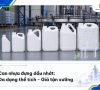 Can nhựa đựng dầu nhớt: Đủ dung tích 5l, 10l, 20l, 30l - Giá xưởng