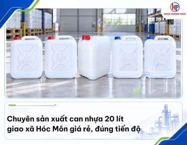 Chuyên sản xuất can nhựa 20 lít  giao xã Hóc Môn giá rẻ, đúng tiến độ