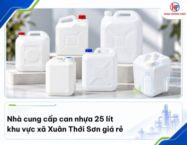 Nhà cung cấp can nhựa 25 lít khu vực xã Xuân Thới Sơn giá rẻ