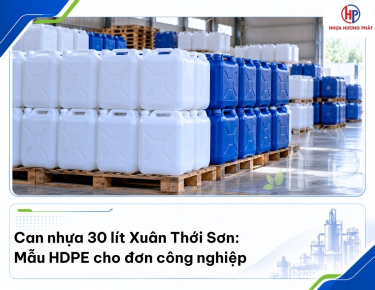 Can nhựa 30 lít Xuân Thới Sơn: Mẫu HDPE cho đơn công nghiệp