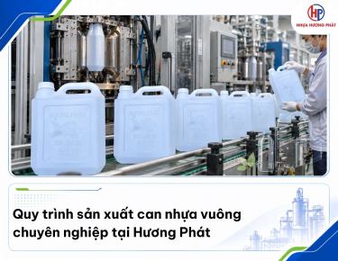 Quy trình sản xuất can nhựa vuông chuyên nghiệp tại Hương Phát