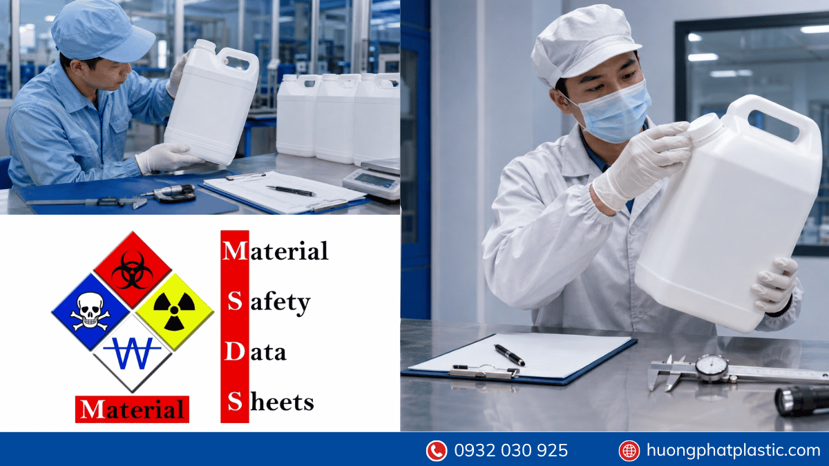 Kiểm tra chất lượng can nhựa phường An Lạc