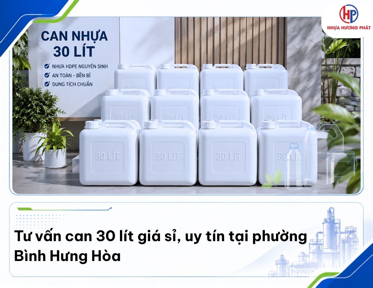 Các mẫu can 30 lít dành cho doanh nghiệp tại phường Bình Hưng Hòa