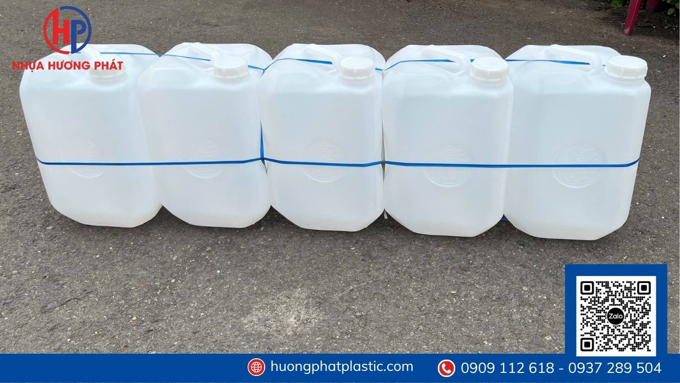 Các mẫu can nhựa 30 lít phường An Lạc dạng vuông và dẹp