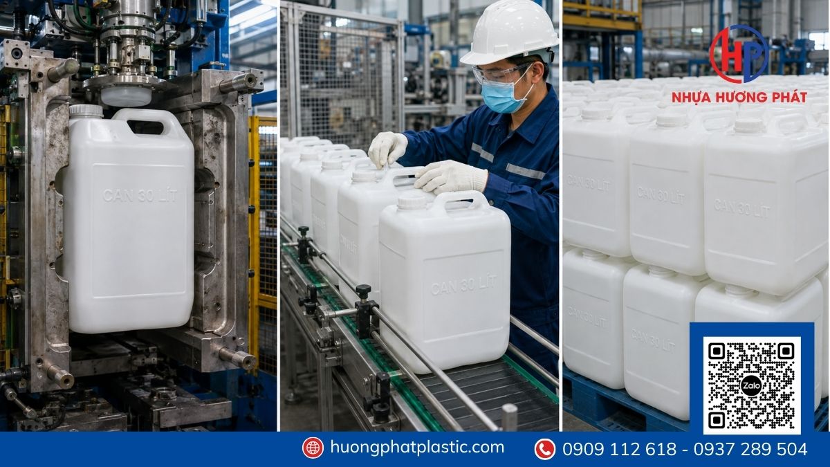 Các kiểu can nhựa 30 lít dành cho doanh nghiệp tại phường Bình Hưng Hòa