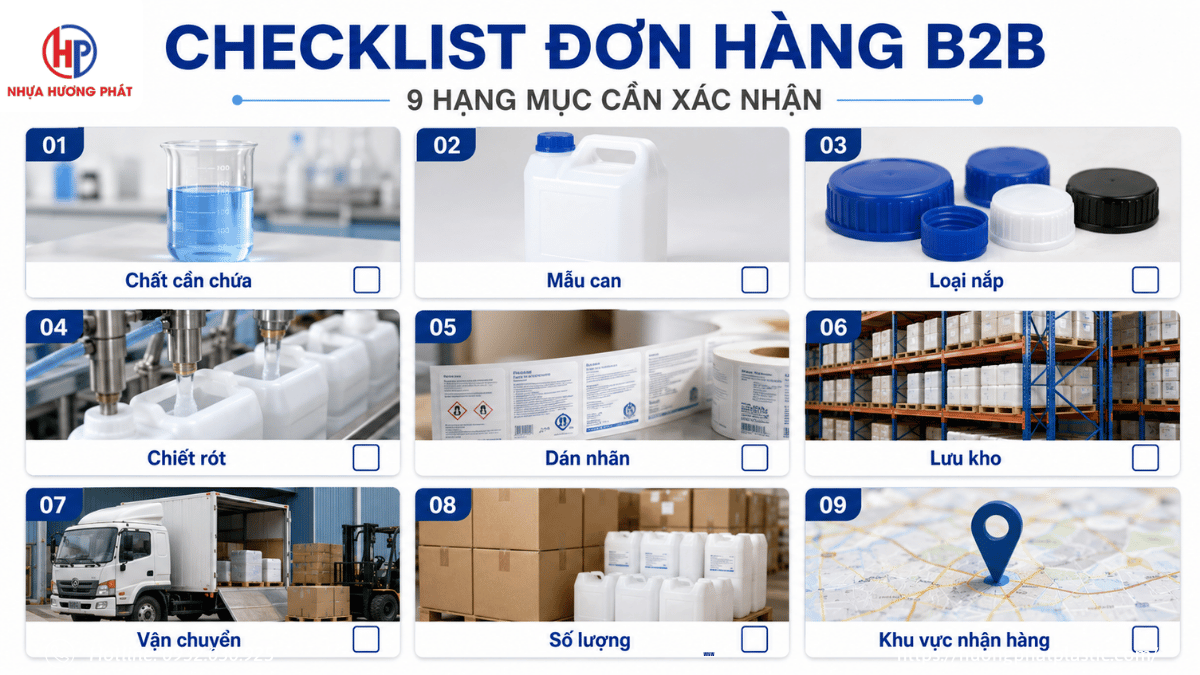 Tiêu chí chọn can nhựa 30 lít theo kiểu dáng thân can tay cầm cổ và nắp