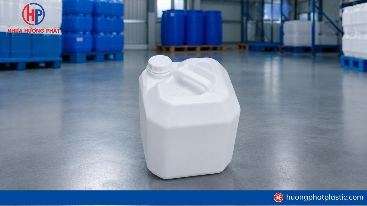 Các mẫu can nhựa 20 lít phục vụ doanh nghiệp tại phường Bình Trị Đông