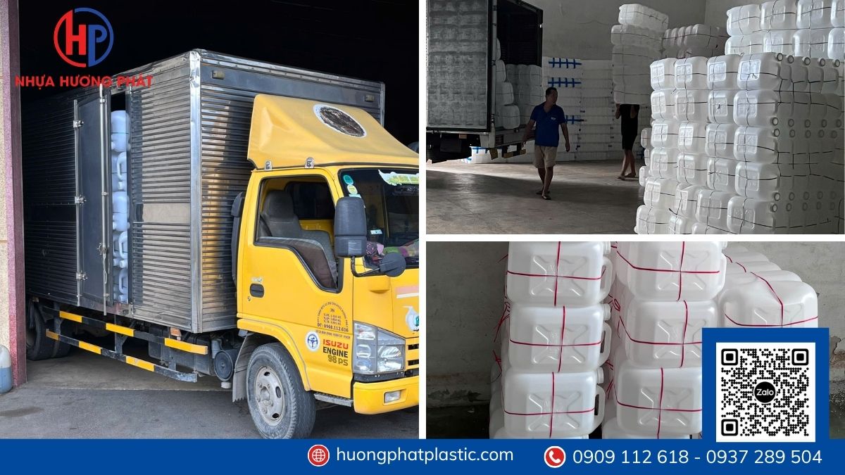 Xưởng sản xuất can nhựa vuông Hương Phát tại TP.HCM