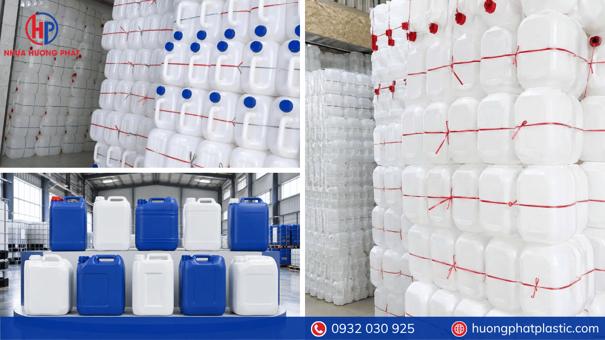 Các mẫu can nhựa 20 lít tại Hương Phát