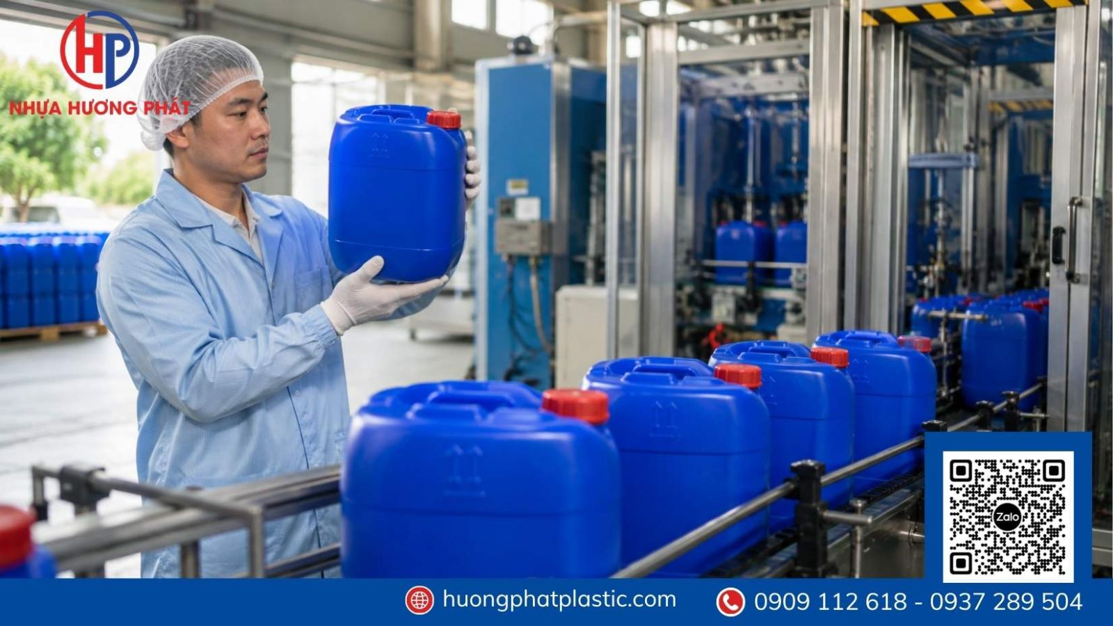 Mẫu can nhựa xanh 25 lít cho nhu cầu đóng gói doanh nghiệp
