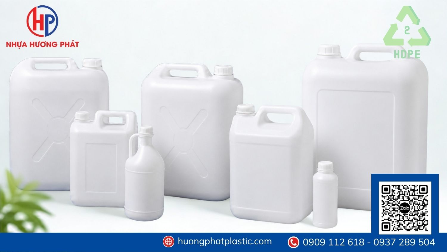 Can nhựa HDPE dùng trong khu vực đóng gói hóa phẩm