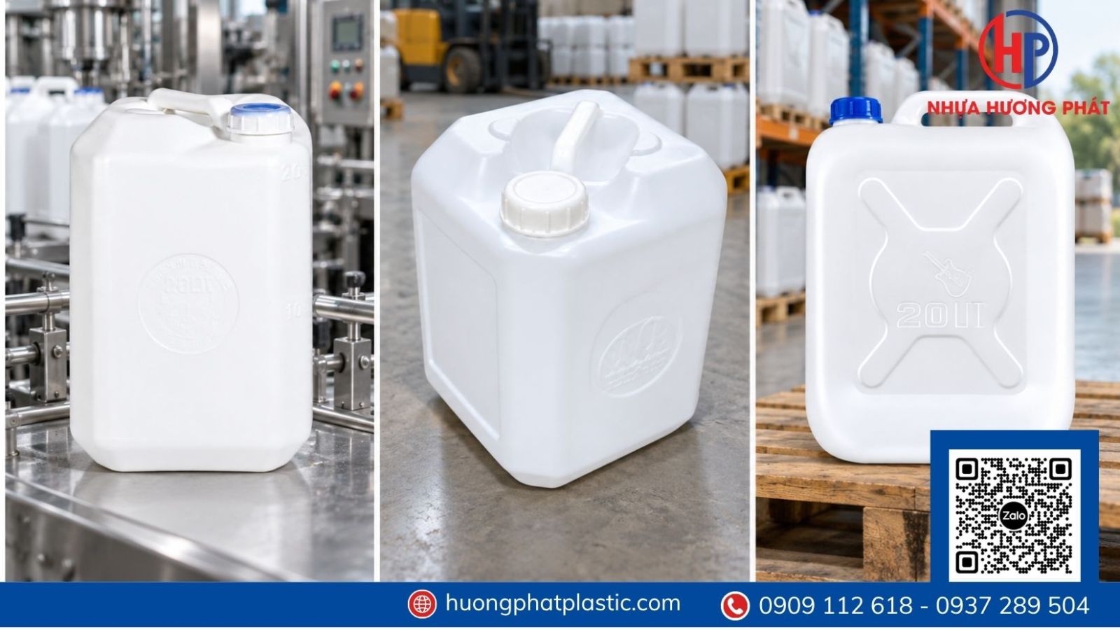 Can nhựa HDPE dùng để đựng xăng cho máy phát điện và máy cắt cỏ