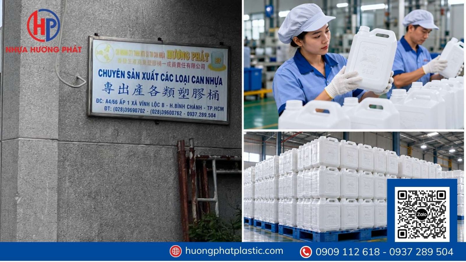Đóng kiện và vận chuyển can nhựa 5 lít Bà Điểm