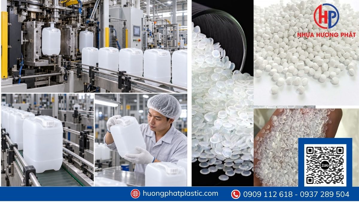 Quy trình tiếp nhận yêu cầu đặt can nhựa số lượng ít