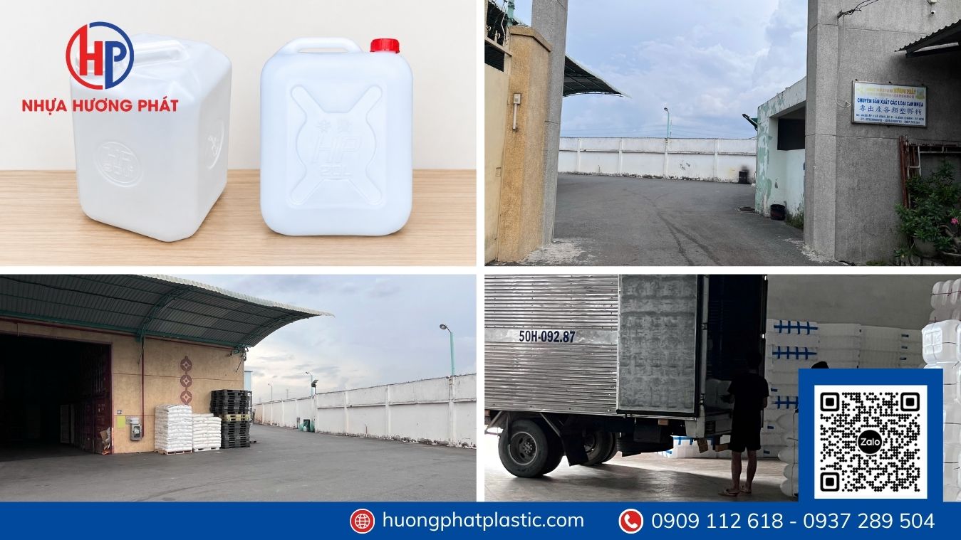 xưởng sản xuất can nhựa giao khu vực xã Xuân Thới Sơn