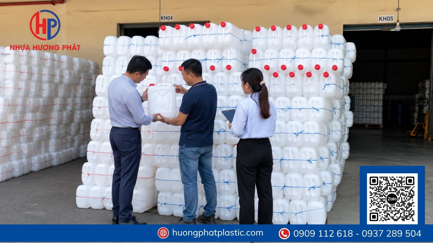 Can nhựa 5 lít HDPE giao tại xã Hóc Môn