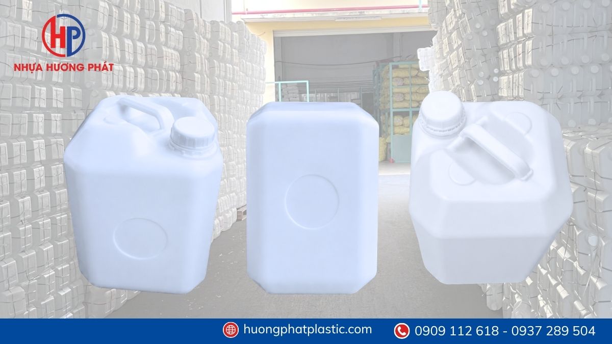 Xưởng sản xuất can nhựa Hương Phát cung cấp can nhựa 10 lít cho khu vực Bà Điểm